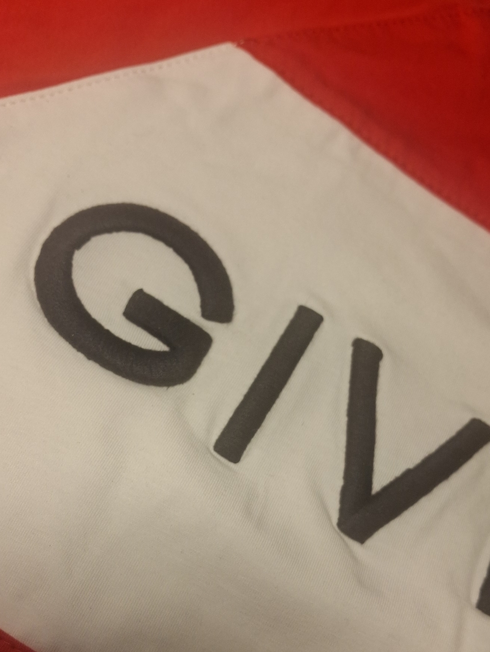 Givenchy Red Logo Band Tee - Picture 3 of 7